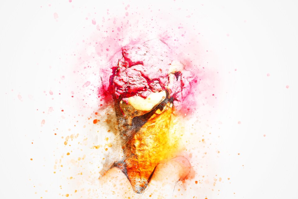 Art abstract watercolor