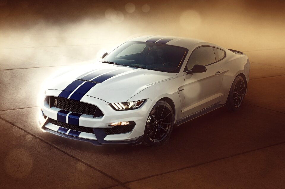 Power mustang brown car