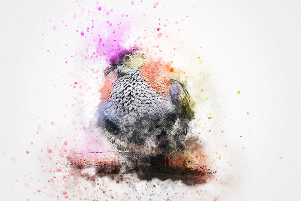 Abstract watercolor vintage