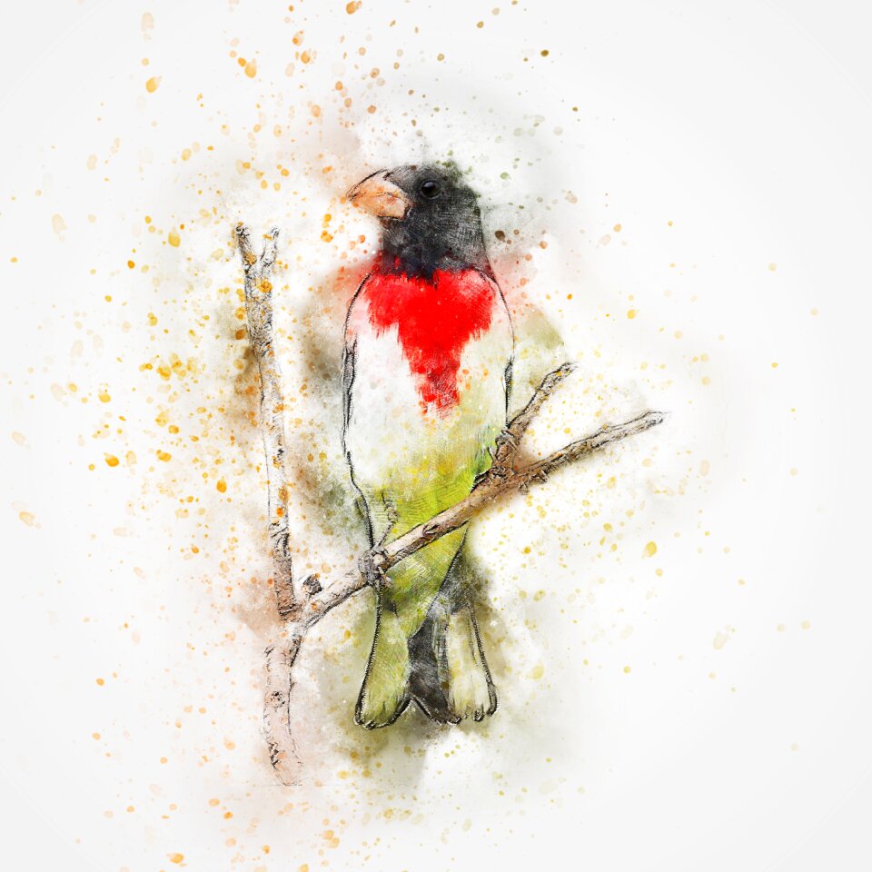 Abstract watercolor vintage
