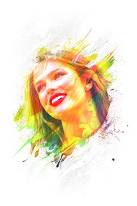 Abstract face design