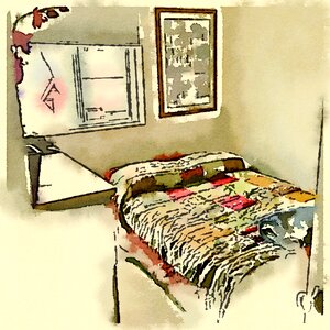 Interior bed Free illustrations