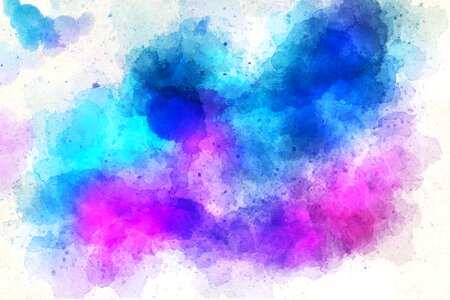 Watercolor vintage colorful