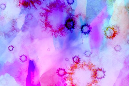 Watercolor vintage colorful