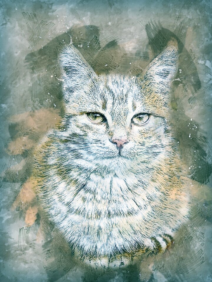 Abstract watercolor vintage