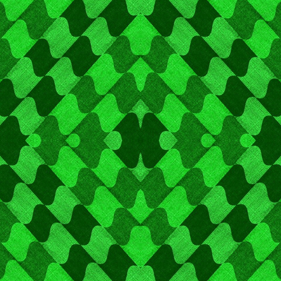 Geometric green shades