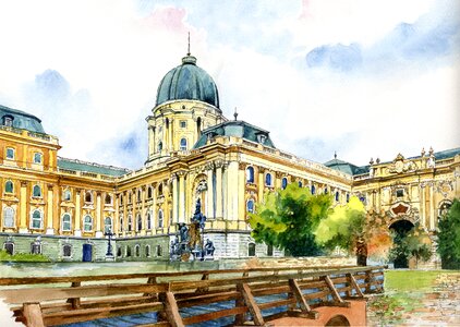 Budapest castle Free illustrations