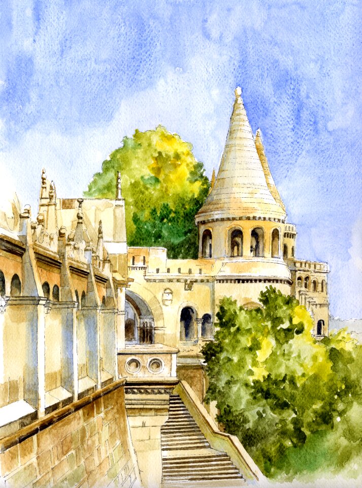 Budapest tower Free illustrations