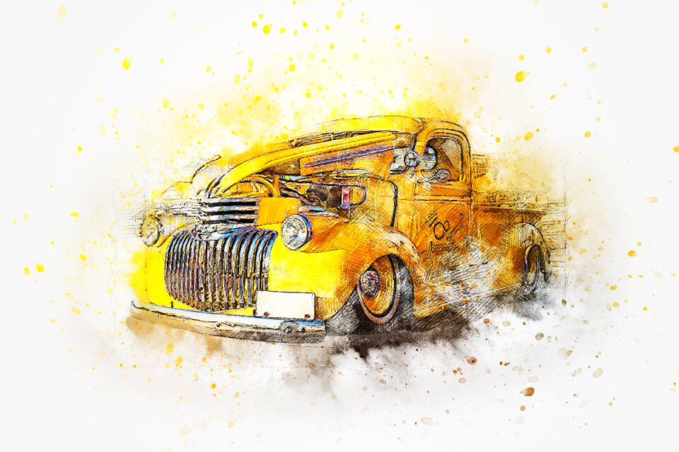 Abstract watercolor vintage