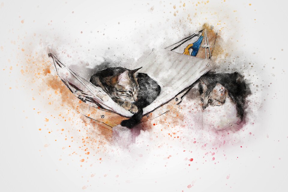 Abstract watercolor vintage