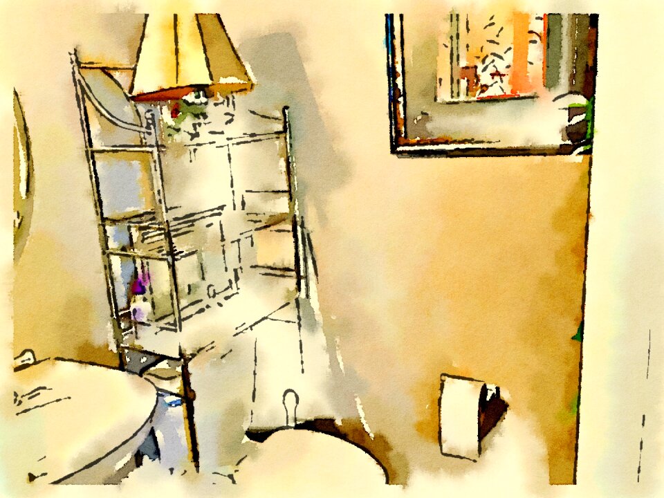 Interior powder room Free illustrations