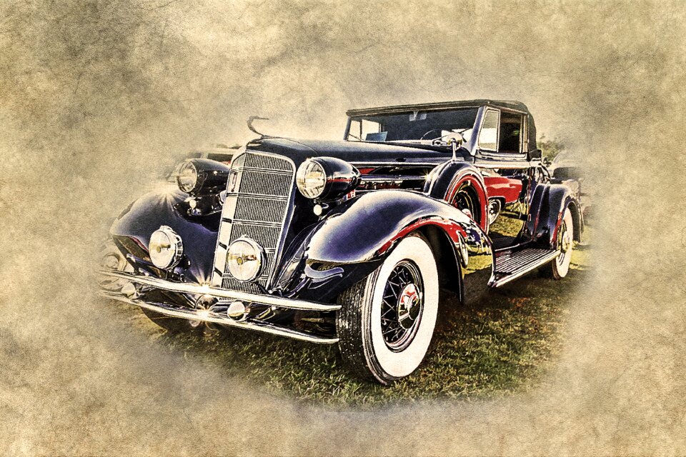 Art vintage vehicle