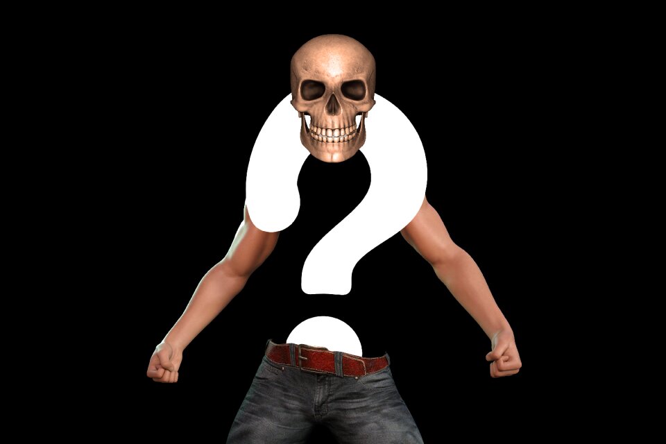 Skull halloween man