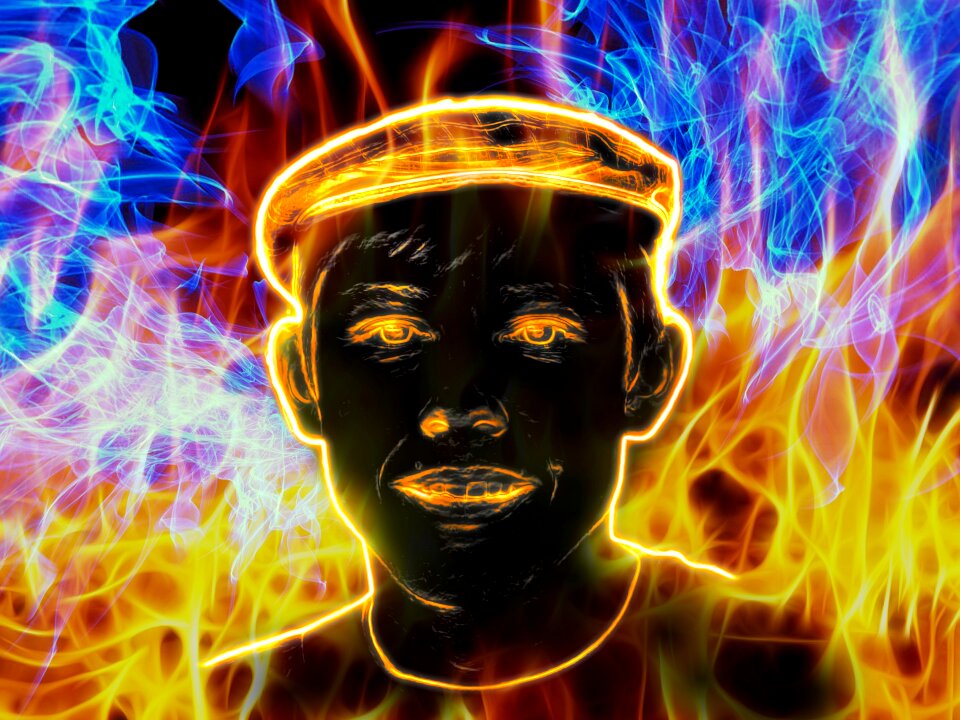 Flame fire heat