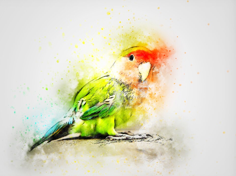 Art abstract watercolor