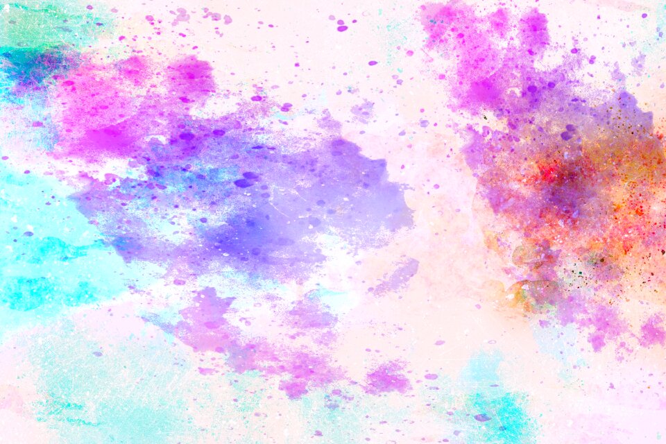 Watercolor vintage colorful