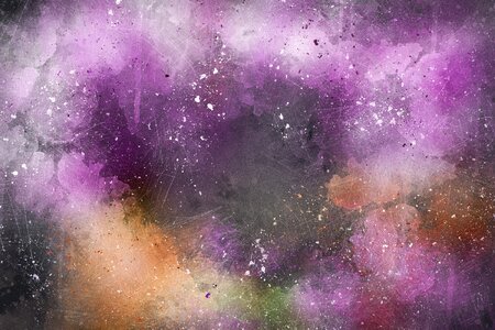 Watercolor vintage colorful