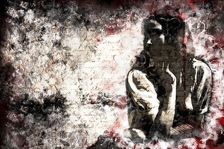 Abstract artistic watercolor