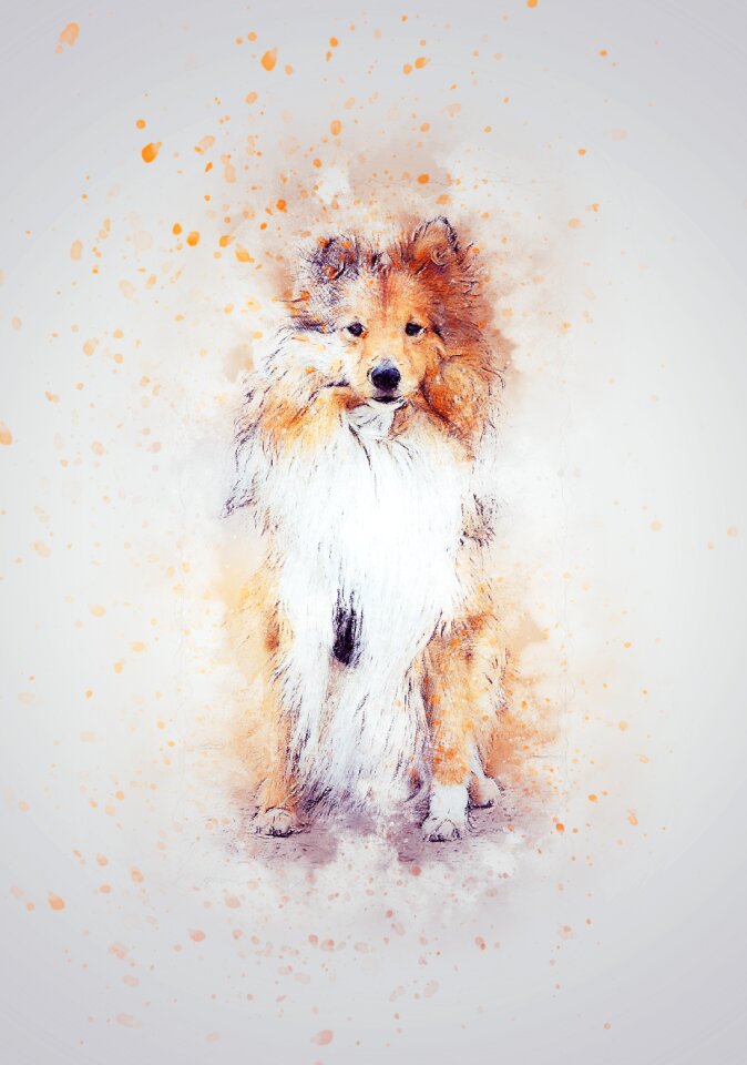 Art abstract watercolor