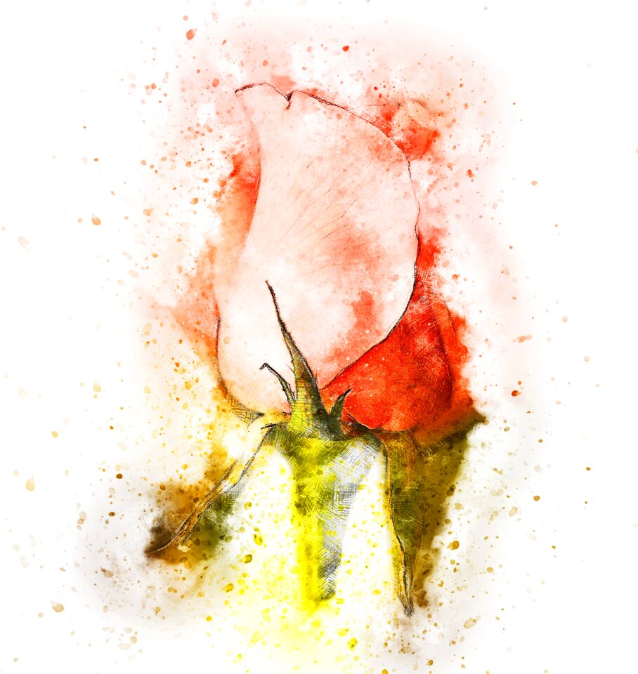 Abstract watercolor vintage
