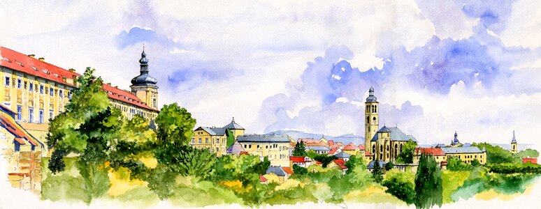 Czech republic panorama Free illustrations