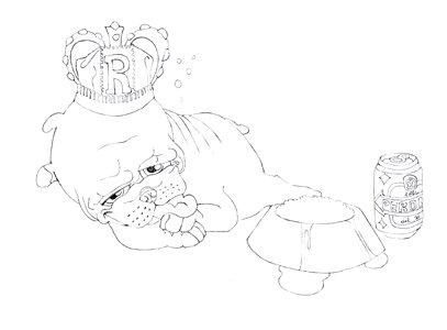 Pet sleeping sketch