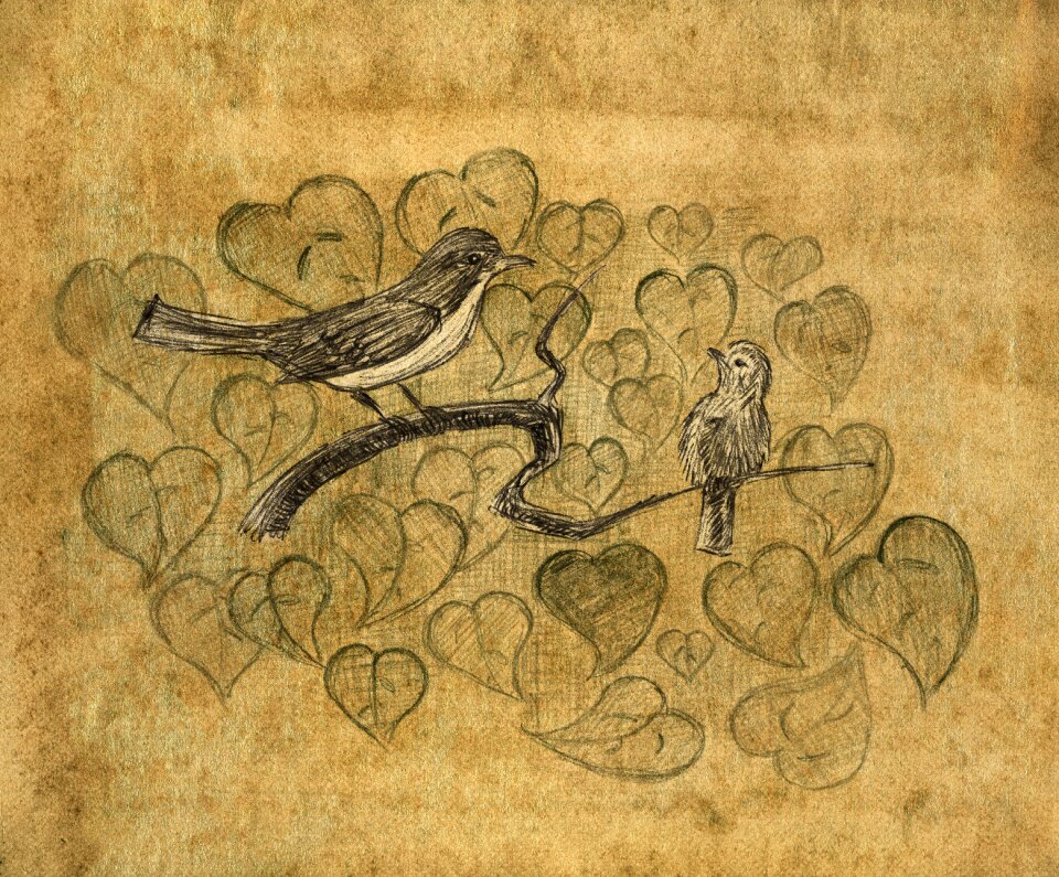 Brown illustration from the hand