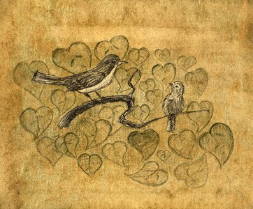 Brown illustration from the hand