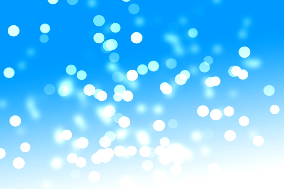 Bokeh lights snow