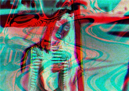 Tv noise backdrop