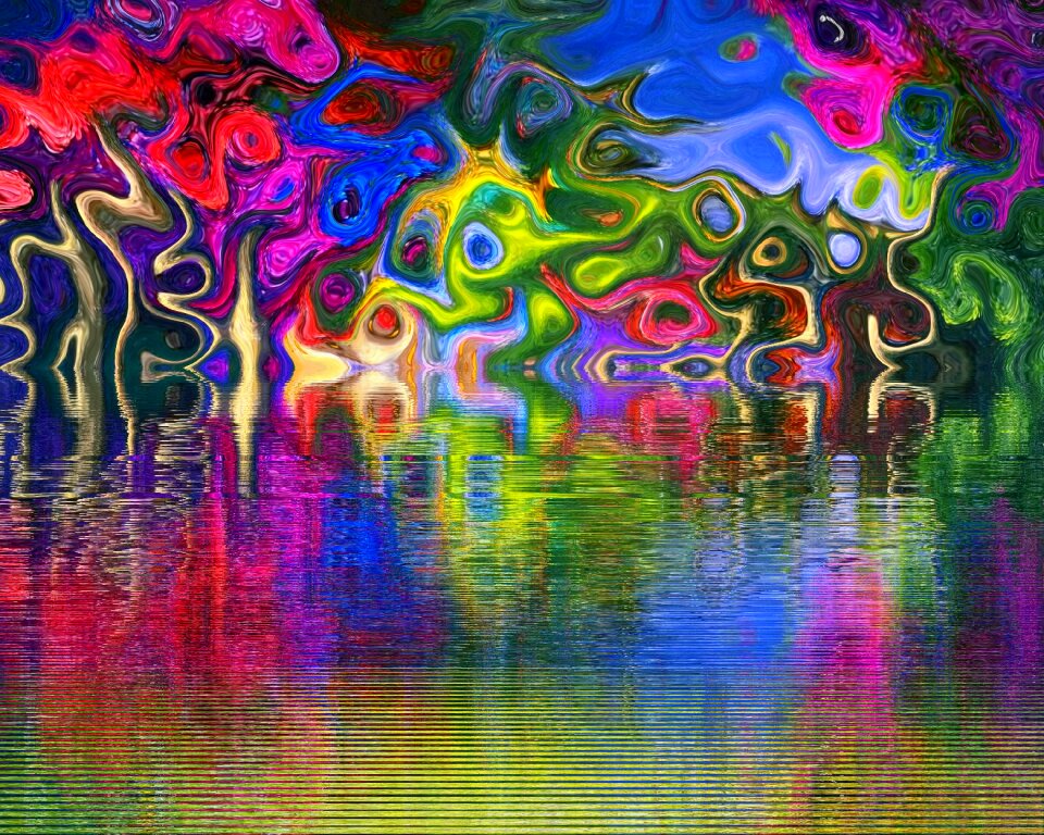Pattern abstract mirroring