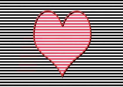 Striped graphic romance