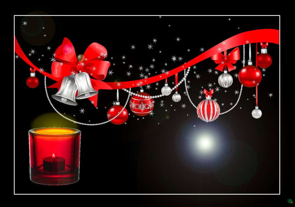Star santa claus red