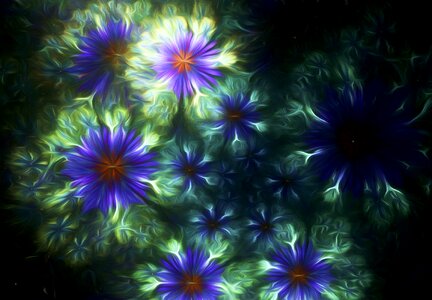 Flowers fantasy fractal art