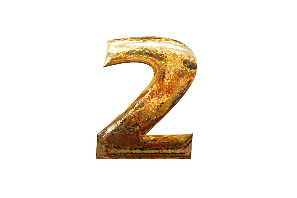 Digit golden glass