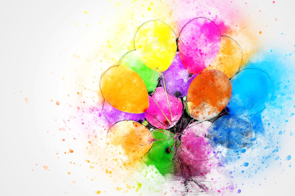 Abstract watercolor vintage