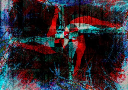 Tv noise backdrop