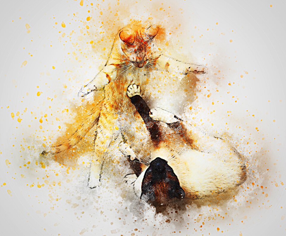 Art abstract watercolor