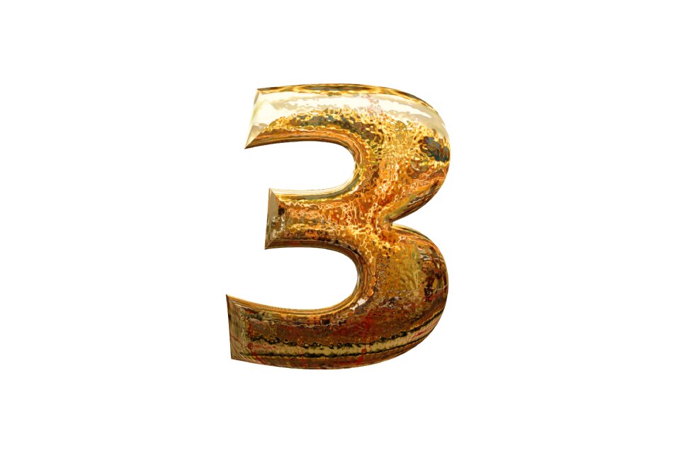 Digit golden glass