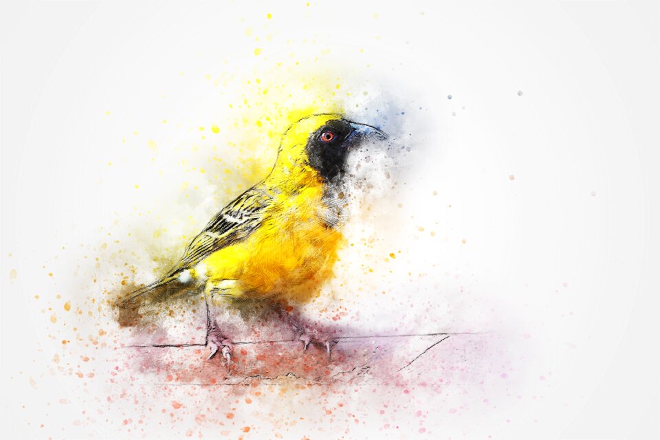 Abstract watercolor vintage