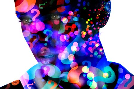 Bokeh woman content