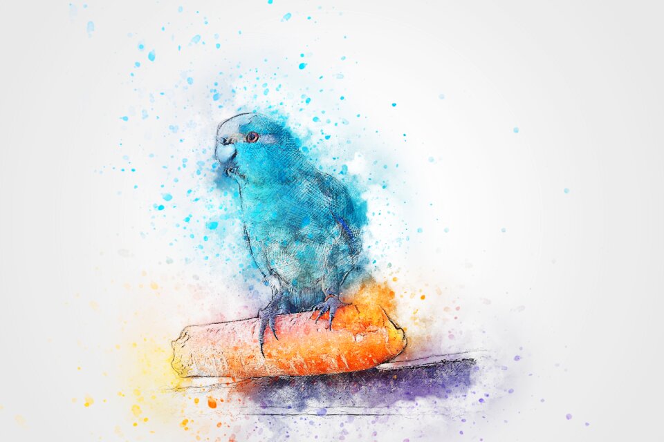 Abstract watercolor vintage
