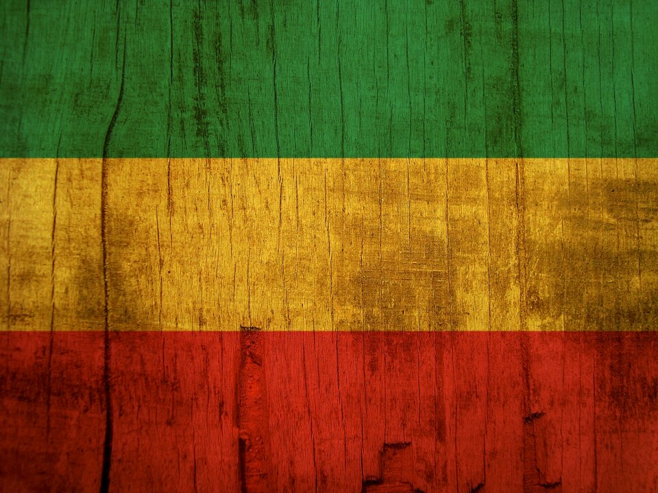 Wood reggae reggae flag