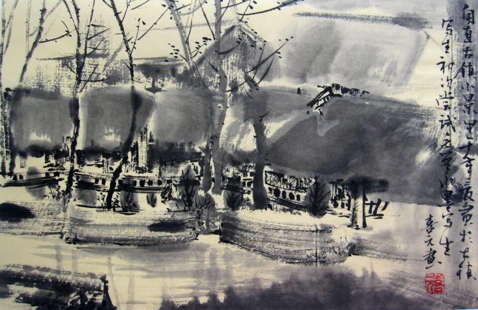 The scenery sketch Free illustrations