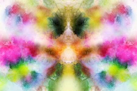 Watercolor vintage colorful