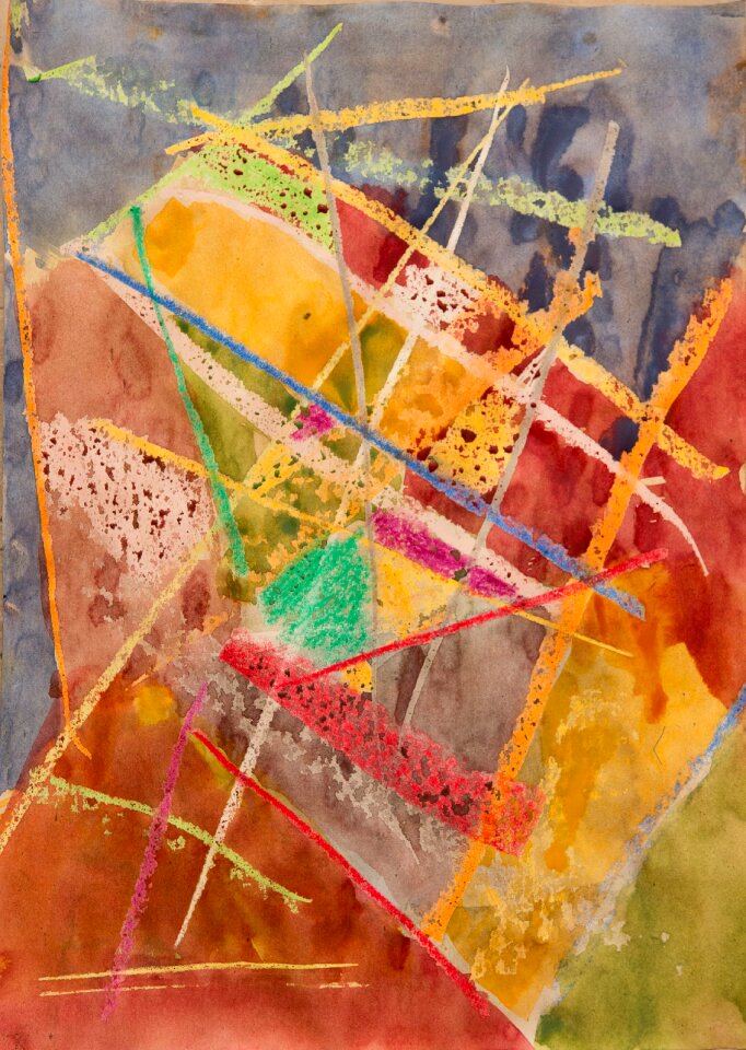 Design abstract expressionism color field painting