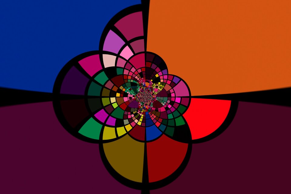 Pattern movement colorful