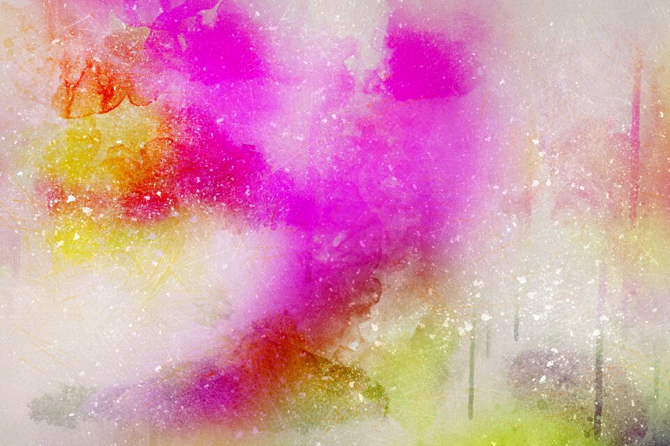 Watercolor vintage colorful