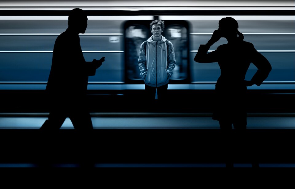 Businessman businesswoman loneliness