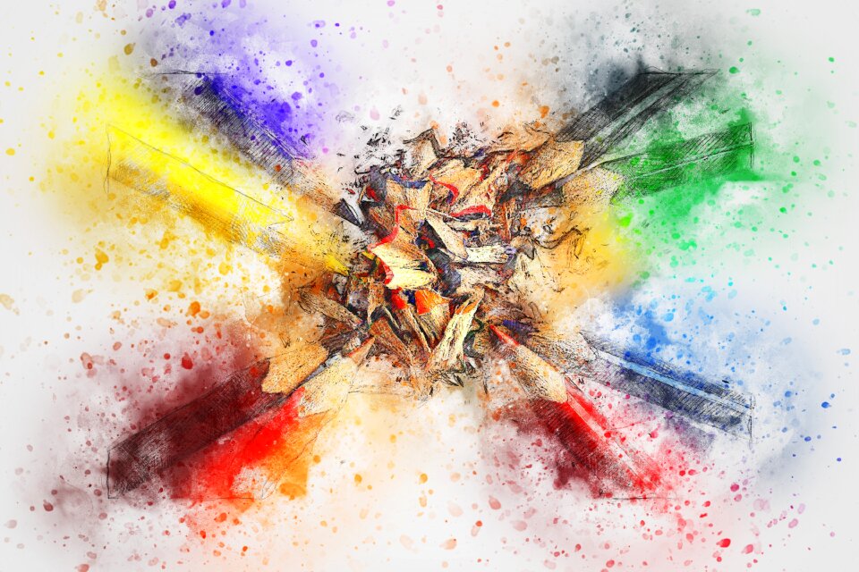 Abstract watercolor vintage